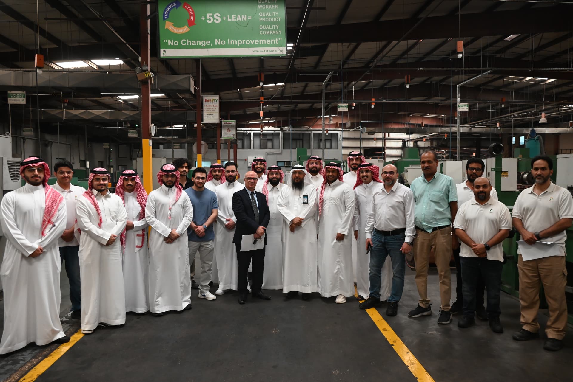 EMC members and MESC Cables staff during the club's visit to the factory